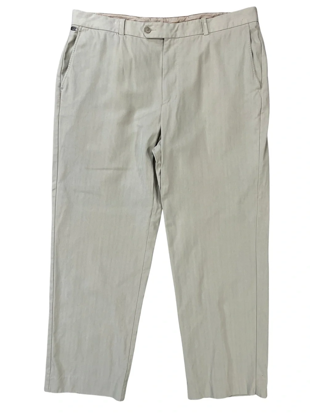 Tommy Bahama Silk Blend Mens Tan Dress Pants 38x32 Flat Front